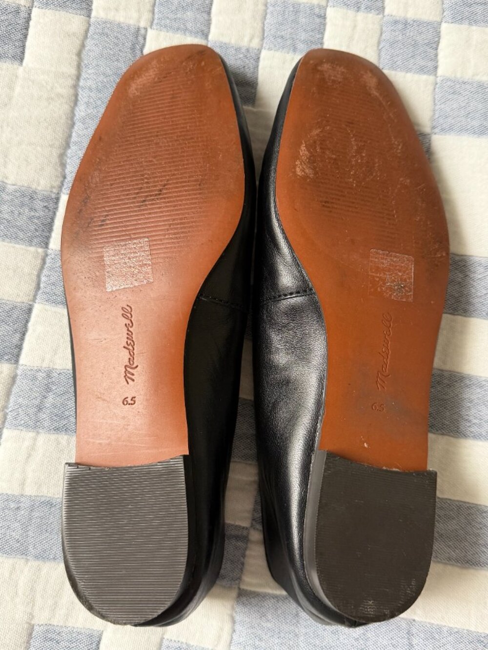 Madewell Leather Mylie Ballet Flat, Black, Size 6.5 - Picture 5 of 6